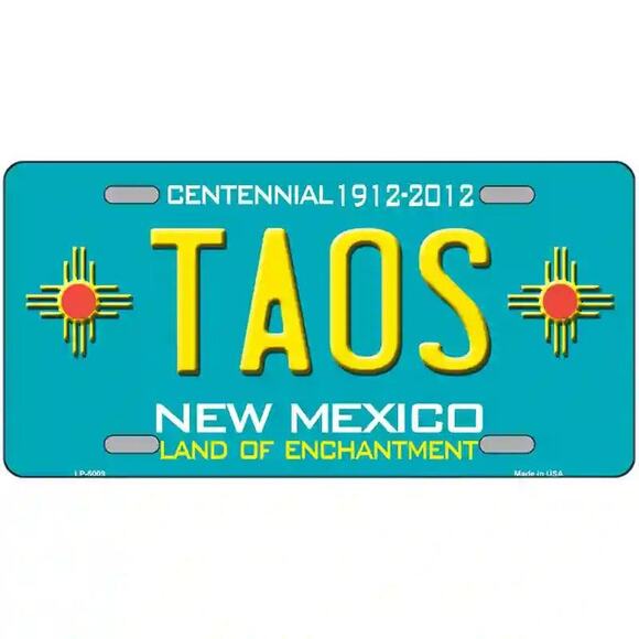 Taos New Mexico License Plate  Background Metal Tag Retro  New NM - Picture 2 of 3